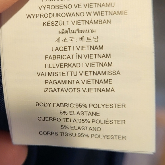 MICHAEL Michael Kors Split Neck Dome Studded Band Mini Dress Navy Gold Sz Large - Picture 7 of 7